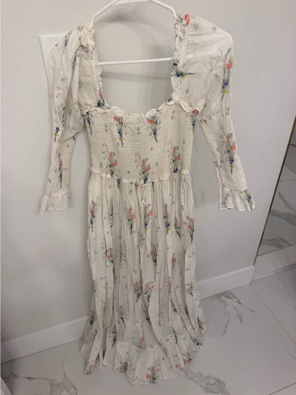 Doen Bijou painted bouquet dress